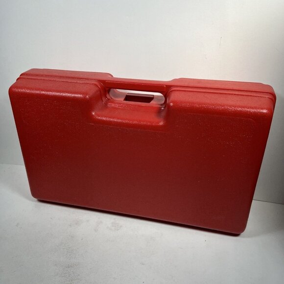 Vintage Red Lego Carry Case Storage Box Made in USA 17x9x5 - Picture 2 of 7